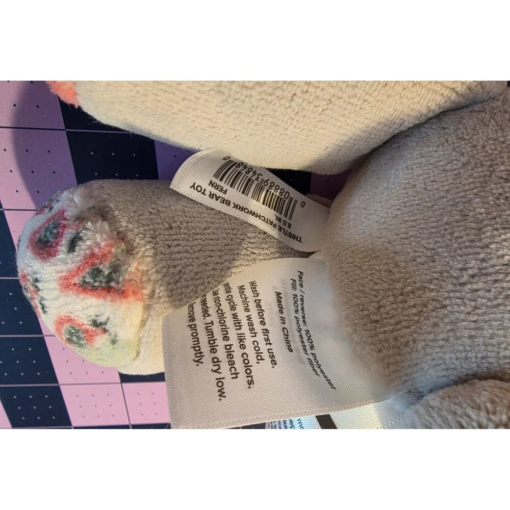 Laura Ashley Gray Bear Plush 12